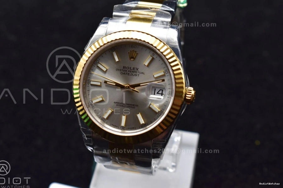 Dial VSF DateJust 41 on YG SS Best Silver 1:1 596 Edition 904L GoAnywhere VS Bracelet Oyster 126333 0201